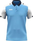 Jako Dynamic Polo Kinderen - Hemelsblauw / Wit / Marine | Maat: 152