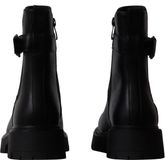 Sixth Sens Enkellaarzen met ritssluiting Zwart Synthetisch Kitten heel