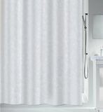 Spirella Douchegordijn – Anti-Schimmel Douchegordijn van Polyester met Antibacteriële Coating – Waterdicht Douchegordijn voor de Badkamer – PORTO – 180 cm breed