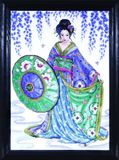 Design Works Geisha Kruissteek Kit, Meerkleurig