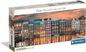 Clementoni - Puzzel - 1000 Stukjes - Panorama Bright Amsterdam - Puzzel Voor Volwassenen - High Quality Collection