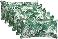 vidaXL - Kussensloop - 6 stuks - Houten Bladpatroon - 40 x 80 cm - Polyester