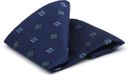 Suitable Zijde Pochet Bloem Donkerblauw (navy)