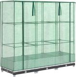 vidaXL Plantenbak verhoogd met kashoes 120x40x123 cm rattanlook