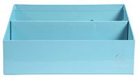 Exacompta 67962D opbergmap met 3 vakken van aquarelkarton, afmetingen: 250 x 100 x 140 mm, compatibel met enveloppen in formaat DL en C6, pastelblauw