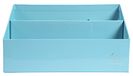 Exacompta 67962D opbergmap met 3 vakken van aquarelkarton, afmetingen: 250 x 100 x 140 mm, compatibel met enveloppen in formaat DL en C6, pastelblauw