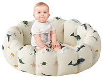 Merkloos / Sans marque Wan GmbH Opblaasbaar kinderbadje voor baby's - rond mini zwembad voor in de tuin of op het balkon - 100 cm