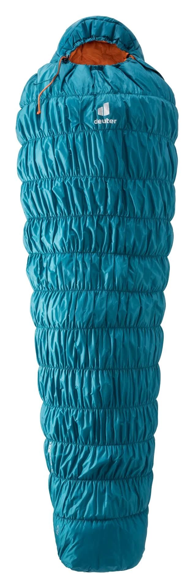 deuter Exosphere -10° SL Women's Sleeping Bag - Turquoise/Orange - Right Zip - 2023