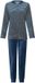 Pastunette Nordic Bloom Pyjama Velours Blauw Gestreept Maat 48