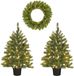 Black Box Trees Nagoya Kerstboom en Kerstkrans Set