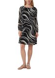 s.Oliver BLACK LABEL Jurk zwart / offwhite