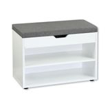 Kesper Schoenenkast Met Zitkussen, Materiaal: Hardboard, Afmetingen: B60 x H45 cm x L30 cm, Kleur: Wit 15914 13