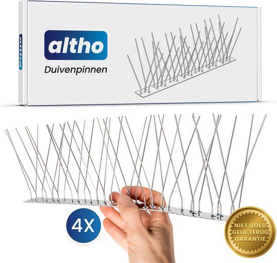 Altho Duivenpinnen RVS 1 meter - Vogelwering - Duivenverjager - Anti Klim Strip