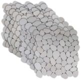 vidaXL Tuintegels Wit 30 x 30 cm Rivier Kiezel