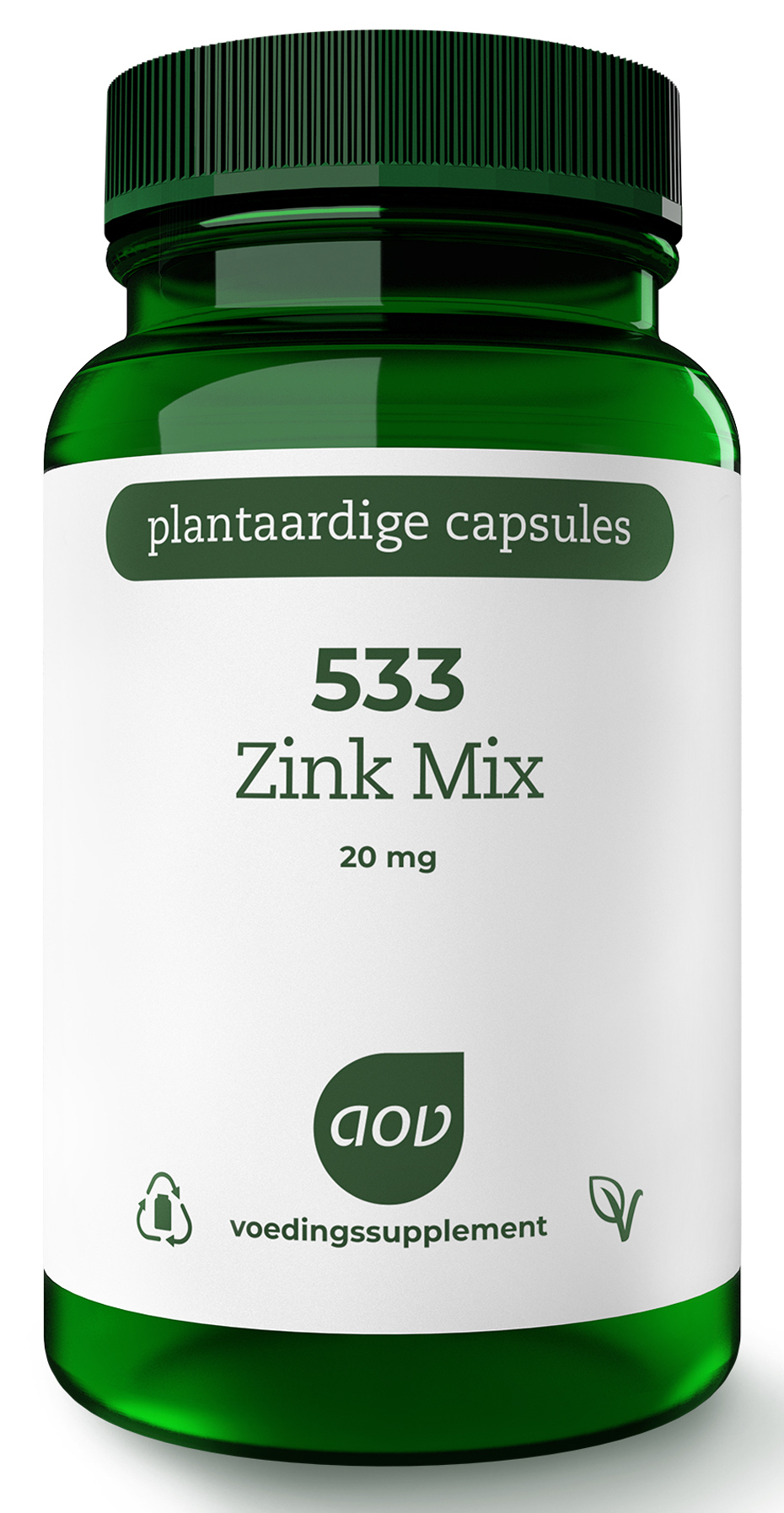 AOV 533 Zink Mix - 60 vegacaps - Mineralen - Voedingssupplement