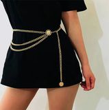Actie4you® Tailleriem Dames - 90 cm - Heupketting - Chain Belt - Goudkleurig