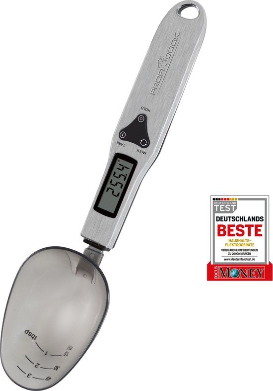 Profi Cook PC-LW 1214 Lepelweegschaal - Digitaal - RVS
