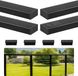 VEVOR 4x Garde-corps balcon Acier inoxydable Main courante Rectangulaire 50x25x1981MM
