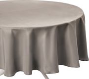 Atmosphera Tafelkleed polyester anti vlek - Rond - Dia 180 cm - Beige