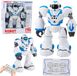 Lean toys Robot interactif Rc 16 fonctions lumières sons bleu