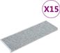 vidaXL Trapmatten zelfklevend 15 st sisal-look 65x21x4 cm blauw