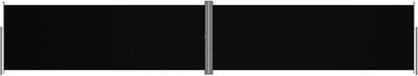 vidaXL Pare-vent rétractable 180x1000 cm noir