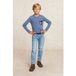 River Woods T-shirt en coton Poche poitrine Night Sky Mix Blue Taille: 10