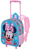 Karactermania Disney Minnie Mouse Happiness Kleine 3D Rugzak met Wielen Blauw