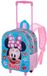 Karactermania Disney Minnie Mouse Happiness Kleine 3D Rugzak met Wielen Blauw