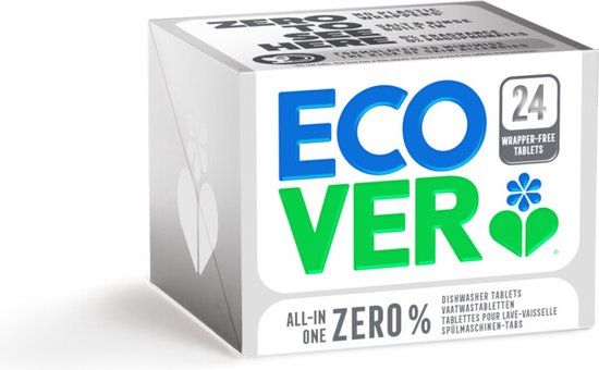 Ecover Vaatwastabletten All-in-One Zero% - 24 stuks