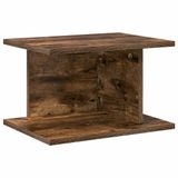 vidaXL Nachtkastje Gerookt eiken 40 x 30 x 25 cm Bewerkt hout