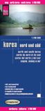 Reise Know-How Landkarte Korea, Nord und Süd 1 : 700.000