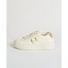 Armani Exchange Dames sneakers kort detail logo reliëf gebroken wit + licht goud 37 EU
