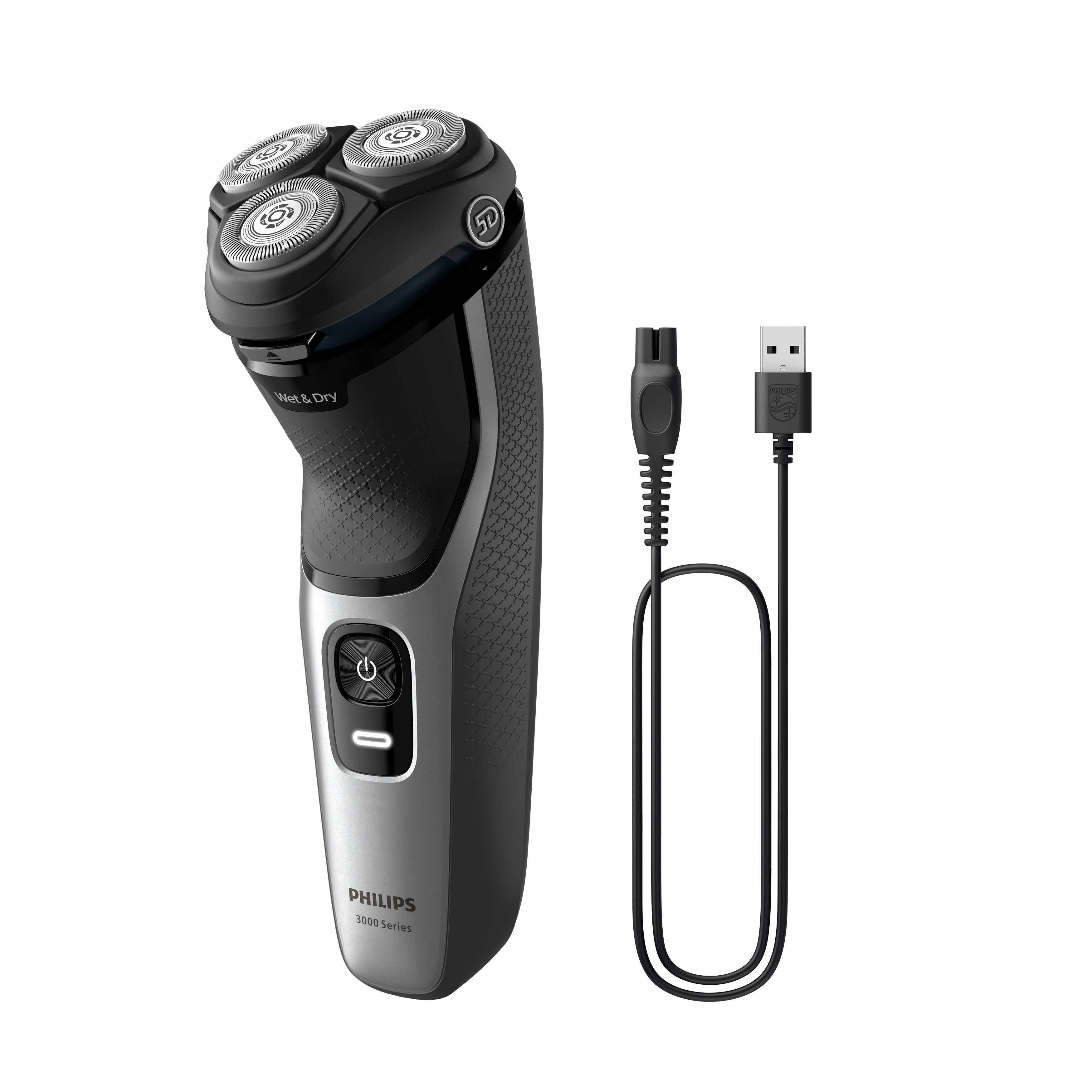 Philips Shaver 3000 Series S3143/00 - Electric Shaver - Wet & Dry - Black/Silver