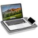 LAPGEAR Sidekick Lap Desk met apparaathouder en telefoonhouder - grijs - geschikt voor laptops tot 15,6 inch
