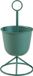 en.casa Support de plantes Alphen - 48x23 cm - Vert - 1 Pot de fleurs - Métal