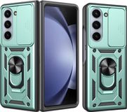 Techsuit Hoesje geschikt voor Samsung Galaxy Z Fold 6 - Camshield Back Cover - Groen