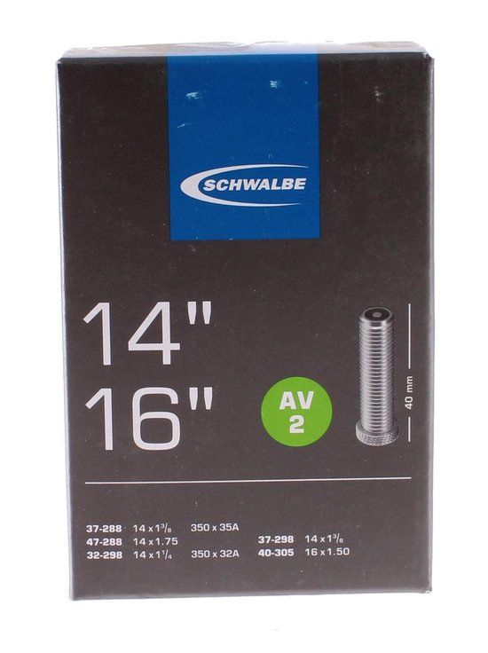 Schwalbe Binnenband Av2 14x1 1/4 / 16x1.50 (37-288/40-305) Av 40 Mm