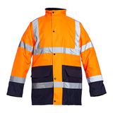 Blackrock 80013 Oranje/marine High Visibility Two Tone Coat, EN20471, klasse 3, 4XL
