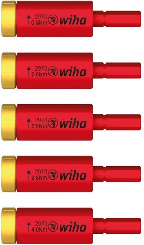 Wiha 29701 S5 Moment easyTorque adapterset electric voor slimBits en slimVario houder