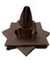 Lemos Home Stoffen Servetten 4 stuks 100% Katoen 45x45cm Chocolade