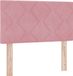vidaXL Hoofdbord Roze 80 cm Fluweel
