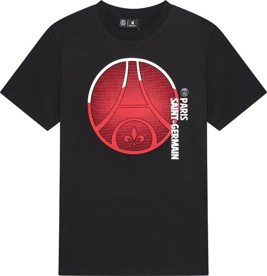 Official Fanwear PSG Big Logo T-Shirt Heren - Maat XXL - Zwart