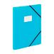 VIQUEL - FEEL'EASY - Documentenbescherming van robuust kunststof - 60 hoezen - ideaal voor kantoor of thuis - turquoise blauw