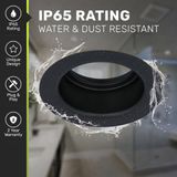 HOFTRONIC Mari - LED Inbouwspot - Rond - Zwart - GU10 Fitting - IP65