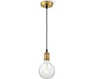 Home Sweet Home hanglamp brons vintage - inclusief LED lamp G180 - dimbaar - pendel lengte 100 cm - E27 fitting