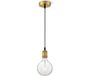 Home Sweet Home hanglamp brons vintage - inclusief LED lamp G180 - dimbaar - pendel lengte 100 cm - E27 fitting