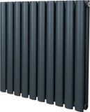 MonsterShop Monster Group BV Ovale kolomradiator - Antraciet Grijs - 600mm x 600mm