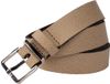 Legend Dames - Leren riem - Crème - Slangenprint - 105cm