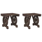 VidaXL Terras Grenenhouten Tuinstoel (2 stuks)